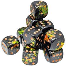 Chessex Brush 16mm D6 Dice  12 count