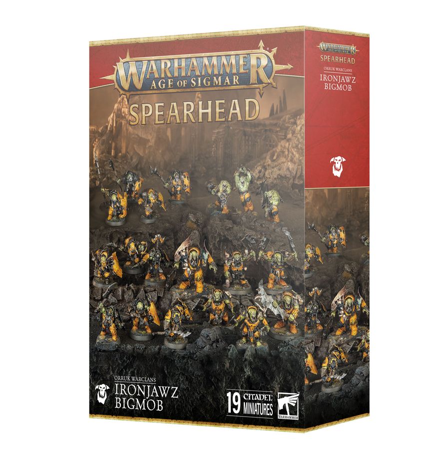 AOS Spearhead Orruk Warclans Ironjawz Bigmob