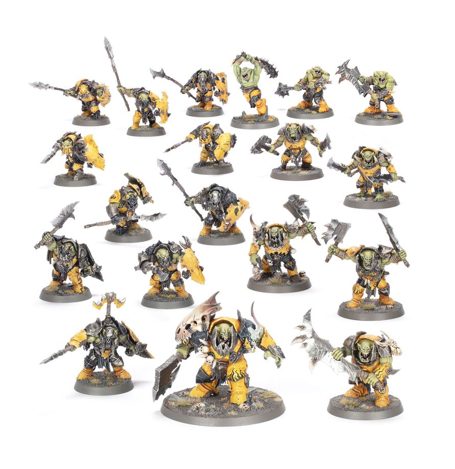 AOS Spearhead Orruk Warclans Ironjawz Bigmob