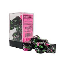 Chessex Matching Brush style Polyhedral 7-die set