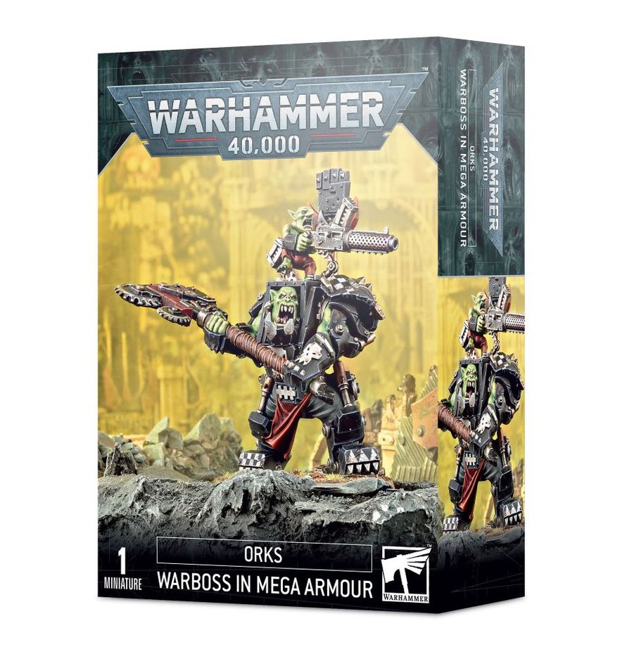 40k Orks Warboss in Mega Armour