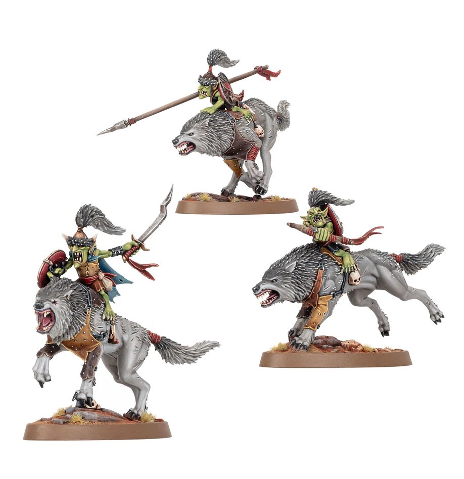 AoS: Gloomspite Gitz Snarlboss & Wolfgit Retinue