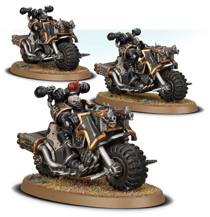 40K Chaos Space Marines Bikers