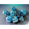 7CT LAB DICE (SERIES 10): GEMINI GREEN-TEAL WITH GOLD
