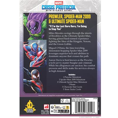 Marvel Crisis Protocol Prowler Spider-Man 2099 & Ultimate Spider-Man