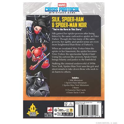 Marvel Crisis Protocol Silk, Spider-Ham & Spider-Man Noir
