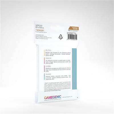 Gamegenic Prime Board Game sleeves 7 Wonders 67x103 80ct