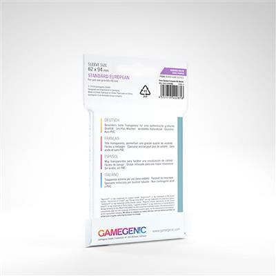 Gamegenic Prime Board Game Sleeves Standard European (62 x 94 mm) 50ct