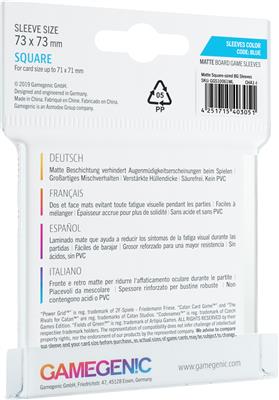 Gamegenic Matte Board Game Sleeves Square (73 x 73 mm) 50ct