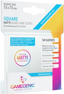 Gamegenic Matte Board Game Sleeves Square (73 x 73 mm) 50ct