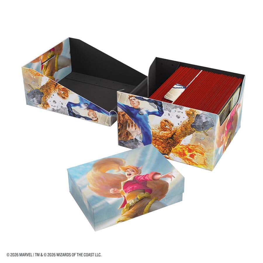 GAMEGENIC: MAGIC THE GATHERING: MSH MARVEL SUPER HEROES: SOFT CRATE 100 XL SIDELOADING: THE FANTASTIC FOUR AND GO NUTS!