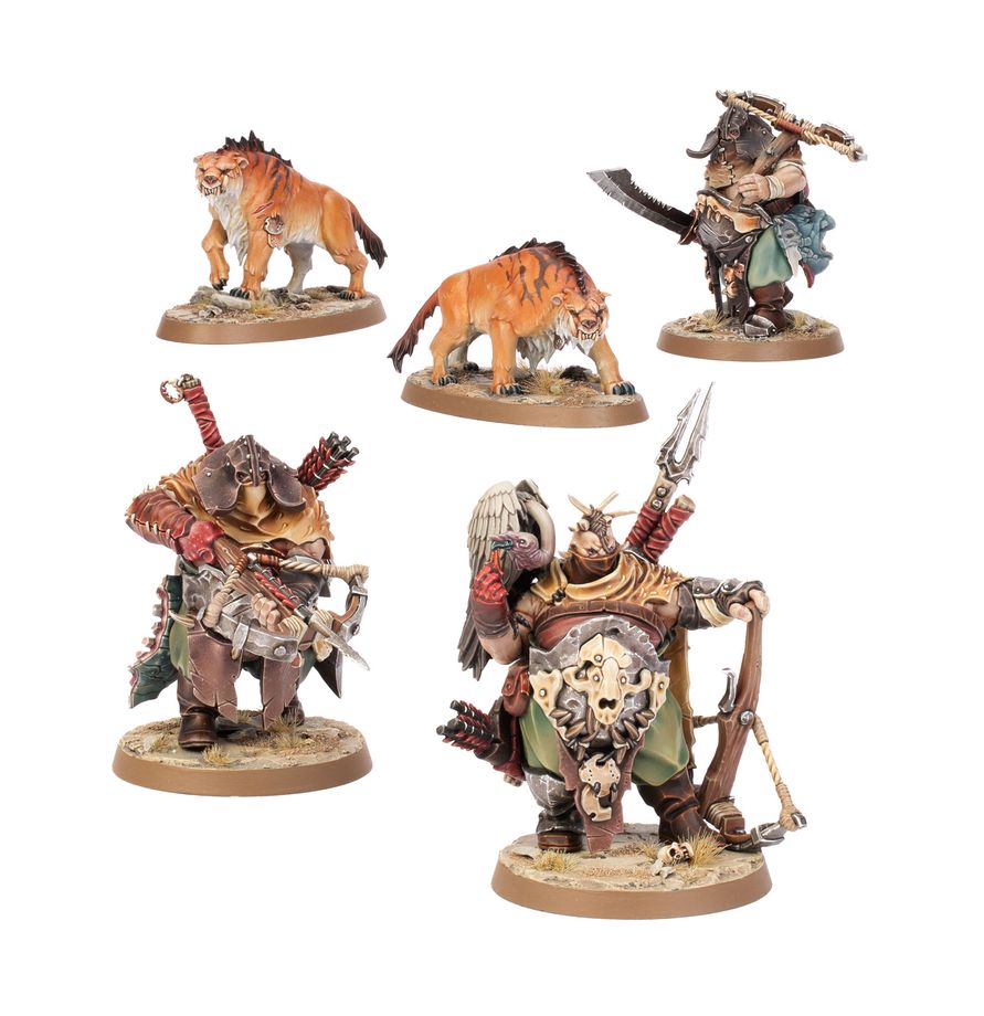Age of Sigmar Ogor Mawtribes: Hunters with Saberfangs
