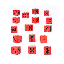 40K Red Corsairs Dice