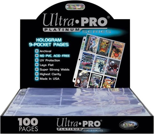 Ultra Pro 9 Pocket Platinum Page 1ct